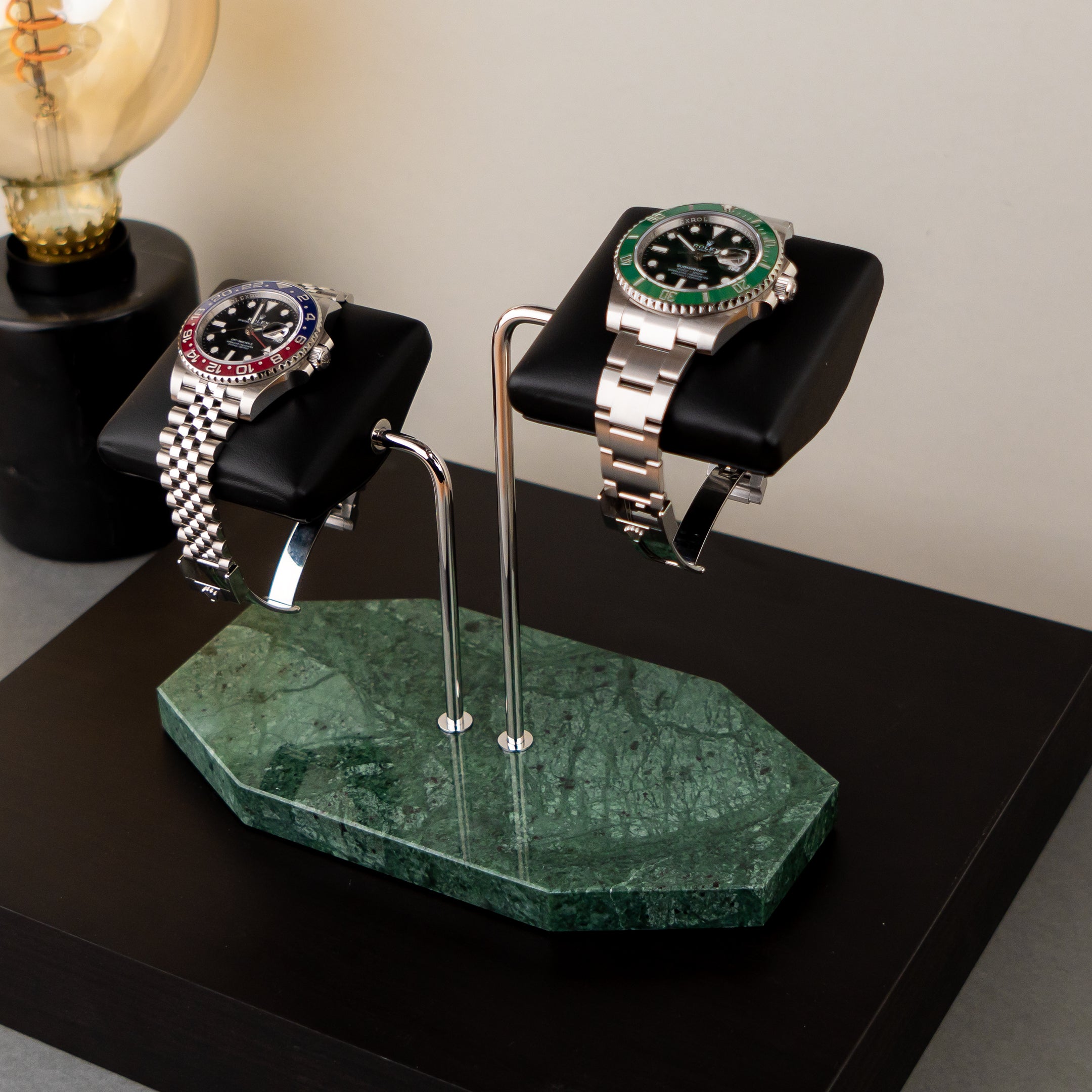 Pearl Verde Watch Stand - Two Watches