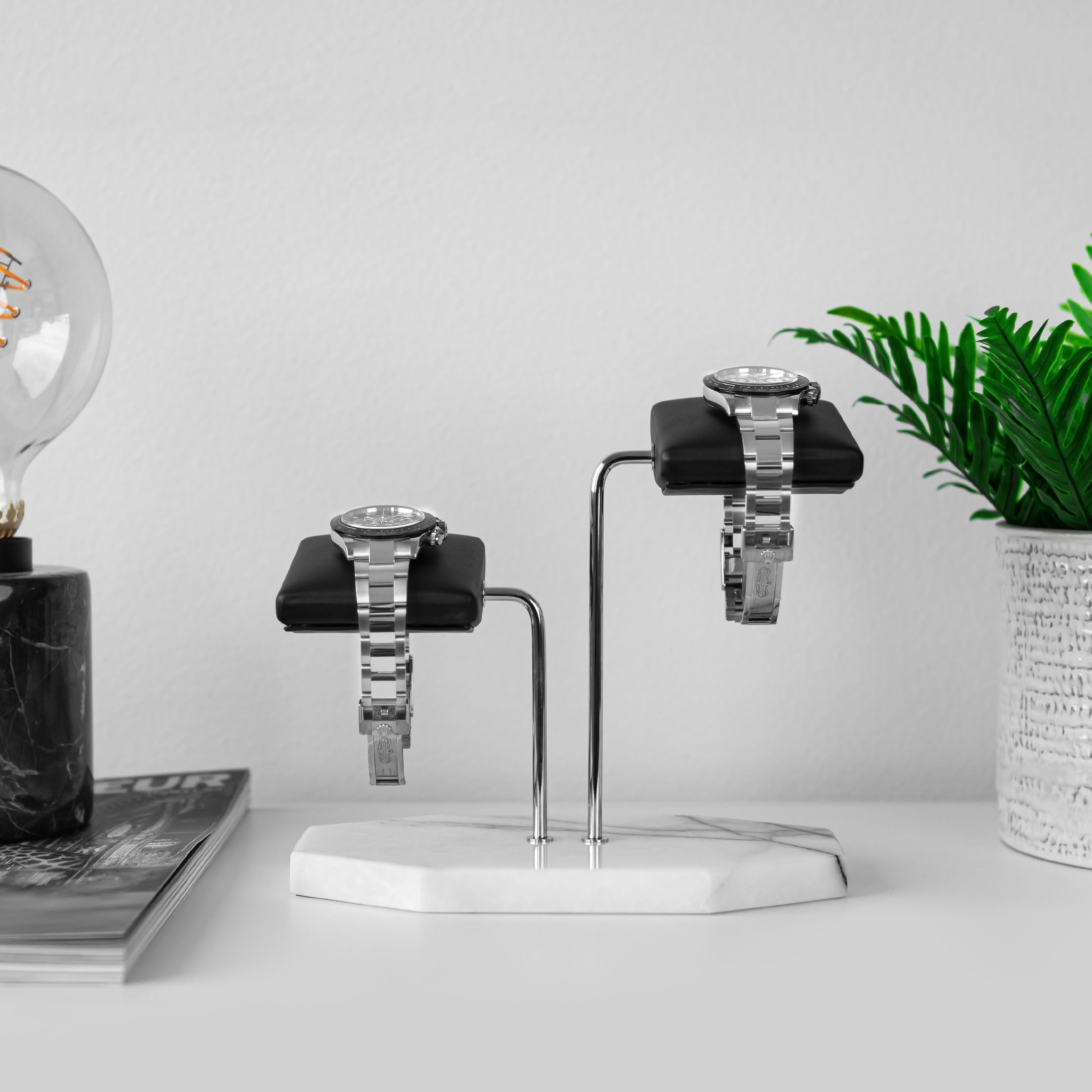 Panda Lilac Watch Stand - Two Watches